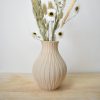 vaasje droogbloemen dried flowers vaas 3D geprinte vase bloemen plantjes decoratie woodfilament 3D 3Ddesign