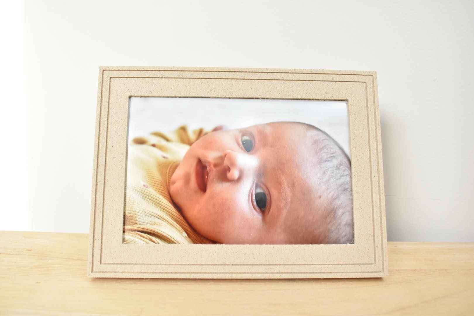 fotokader hout 3D geprint fotohouder foto houten 3D-geprint gepersonaliseerd houtfilament